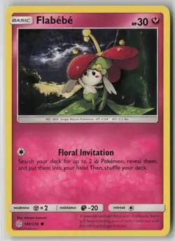 Flabebe 149/236 Pokemon TCG Sm-Cosmic Eclipse Regular Card (Near Mint) NM 5 - Image 1