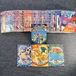 Topps Pokemon Tv Series 1 Complete Set 90/90 Cards 100% - Image 3