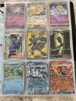 9 Pokemon Card Lot - Full Art, Stamped, Eeveeloution, Pokemon Ex - Value Bundle - Image 1