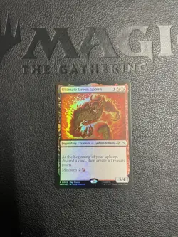 mtg Ultimate Green Goblin Super Rare FOIL Specification Champion Play Promo - Image 1
