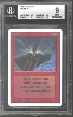 Magic MTG Unlimited Smoke BGS 9 (8.5, 9.5, 9, 9.5) NEAR MINT NM - Image 1