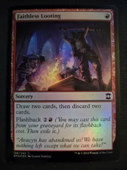 Faithless Looting NM FOIL Eternal Masters MTG FREE SHIPPING - Image 1
