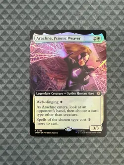 MTG Arachne, Psionic Weaver #0245 Foil Extended Art R Marvel’s Spider-Man (SPM) - Image 1