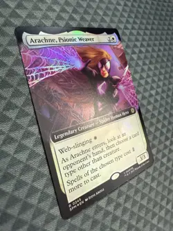 MTG Arachne, Psionic Weaver #0245 Foil Extended Art R Marvel’s Spider-Man (SPM) - Image 2