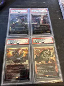 DEADPOOL - RAINBOW FOIL MTG Marvel Secret Lair Partial Set x4 PSA 9 * RARE * - Image 1