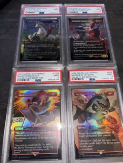 DEADPOOL - RAINBOW FOIL MTG Marvel Secret Lair Partial Set x4 PSA 9 * RARE * - Image 2
