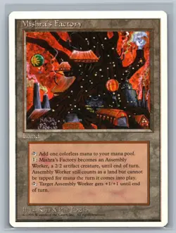 MTG Mishra's Factory 4th Edition Regular Uncommon NM Magic the Gathering - Image 1