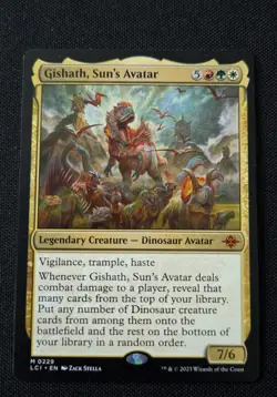MTG - Gishath, Sun's Avatar - Lost Caverns of Ixalan - NM Mythic #229 Non Foil - Image 1