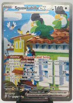 Squawkabilly EX 264/193 Special Illustration Rare Paldea Evolved Pokemon TCG NM - Image 1