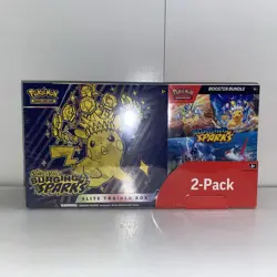 Pokemon Surging Sparks Elite Trainer Box Booster Bundle COSTCO 2-PACK SEALED - Image 1