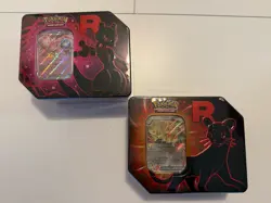 Pokemon TCG Team Rocket Destined Rivals MEWTWO AND PERSIAN Tin NEW Sealed - Image 2