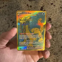 Chien-Pao ex 242/091 Sv: Paldean Fates Holo Pokemon TCG Hyper Rare - NM - Image 1
