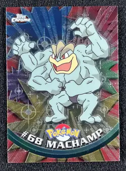 Machamp Topps Chrome Pokemon Series 1 #68 - NM - Image 1