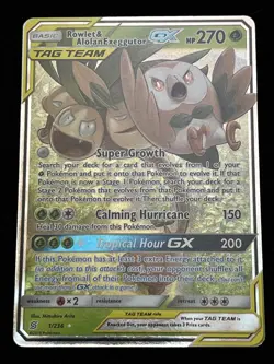 Pokemon ROWLET & ALOLAN EXEGGUTOR GX 1/236 (Ultra) Unified Minds - NM/Near Mint - Image 1