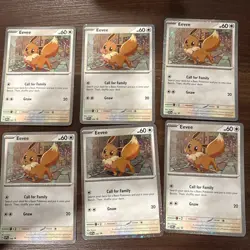 (LOT OF 6) POKEMON Eevee - 200 (Cosmos Holo) PROMO (Destined Rivals) - Image 1