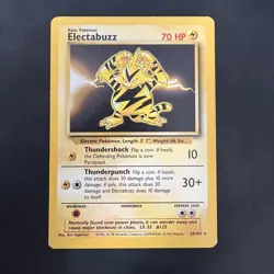 Electabuzz 020/102 Base Set Pokemon vintage 1999 WotC Non-Holo Rare - Image 1
