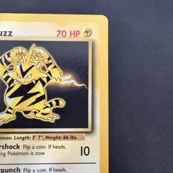 Electabuzz 020/102 Base Set Pokemon vintage 1999 WotC Non-Holo Rare - Image 3
