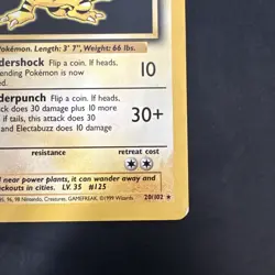 Electabuzz 020/102 Base Set Pokemon vintage 1999 WotC Non-Holo Rare - Image 4