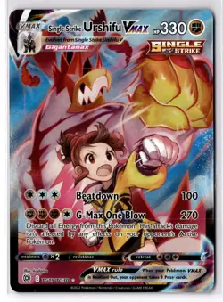 Pokemon Single Strike Urshifu VMAX TG19/TG30 SWSH09: Brilliant Stars NM - Image 1