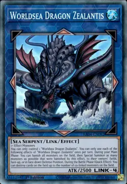 Worldsea Dragon Zealantis - Collector's Rare 1st Ed. RA04-EN082 - NM - YuGiOh - Image 1