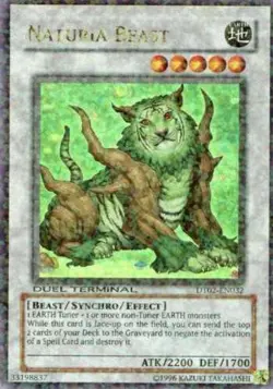 Yugioh! LP Naturia Beast - DT02-EN032 - Ultra Rare - Duel Terminal Lightly Playe - Image 1