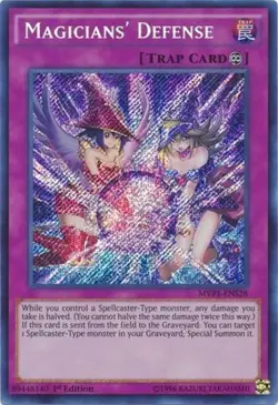 Yugioh! LP Magicians' Defense - MVP1-ENS28 - Secret Rare - 1st Edition Lightly P - Image 1