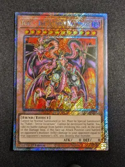 Yugioh Yubel - The Ultimate Nightmare RA03-EN185 1st Platinum Secret Rare LP - Image 1