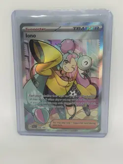 Iono Pokemon TCG Paldea Evolved Holo Ultra Rare Full Art Card 254/193 - Image 1