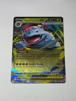 Mega Venusaur ex 003/132 Mega Evolution English Double Rare Pokemon TCG Card NM - Image 1