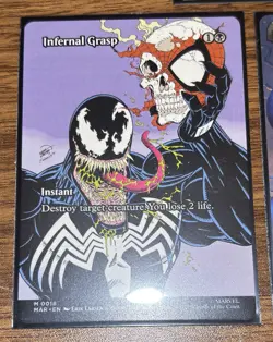 MTG Marvel Spiderman 3 Venom Card Lot Infernal Grasp NF Venom Deadly Devourer NF - Image 3