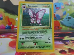 Venomoth 13/64 Jungle Holo Rare Pokemon Card 1999 WOTC MP Moderately Played - Image 1
