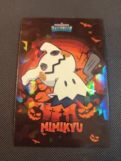 Pokemon 2024 Card Database Halloween Set Mimikyu 5 Cracked Holo Peru US Seller - Image 1