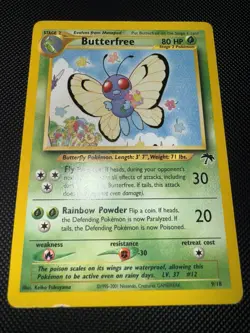 Pokemon TCG Butterfree Southern Islands 9 Regular Promo Card MP-LP - Image 2