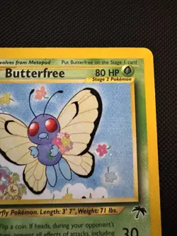 Pokemon TCG Butterfree Southern Islands 9 Regular Promo Card MP-LP - Image 4