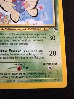 Pokemon TCG Butterfree Southern Islands 9 Regular Promo Card MP-LP - Image 5