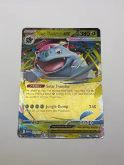 Mega Venusaur ex 003/132 Mega Evolution English Double Rare Pokemon TCG Card NM - Image 1