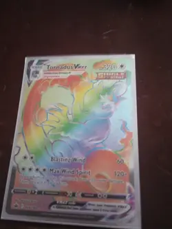 Pokemon TCG Tornadus VMAX Holo Ultra Rare Card Chilling Reign 125/198 - Image 1