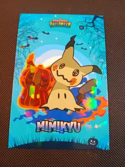 Pokemon 2024 Card Database Halloween Set Mimikyu 4 Cracked Holo Peru US Seller - Image 1