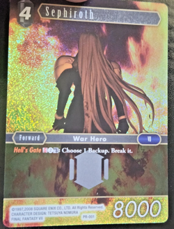 Sephiroth Foil PROMO 2016 FFTCG (#PR-001 Final Fantasy Trading Card Game TCG NM) - Image 1