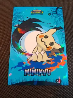 Pokemon 2024 Card Database Halloween Set Mimikyu 3 Cracked Holo Peru US Seller - Image 1
