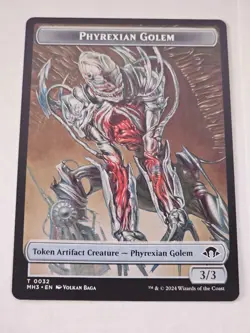 MTG - Phyrexian Golem Token - Wilds of Eldraine - Image 1