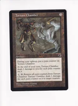 1997 MAGIC THE GATHERING MTG TEMPEST TORTURE CHAMBER (PH) - Image 1