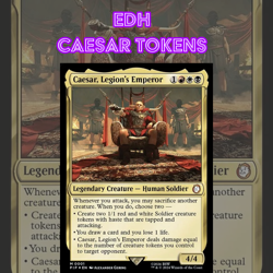 EDH - Caesar Tokens, MTG Commander Deck, Bracket 2, Mardu, Fallout - Image 1