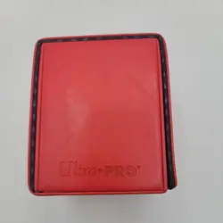 Ultra PRO MTG Red Mana Symbol Deck Box 100+ Cards Leatherette Magnetic Lid - Image 2