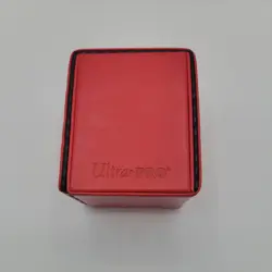 Ultra PRO MTG Red Mana Symbol Deck Box 100+ Cards Leatherette Magnetic Lid - Image 4