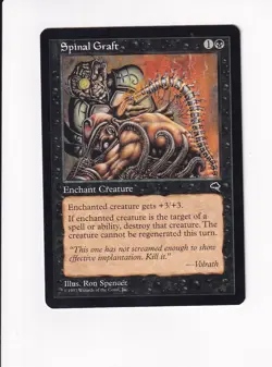1997 MAGIC THE GATHERING MTG TEMPEST SPINAL GRAFT (PH) - Image 1