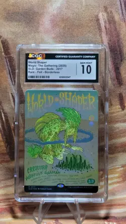 MTG World Shaper #2017 🌈 Foil Borderless Secret Lair Drop Garded Buds CGC 10 - Image 1