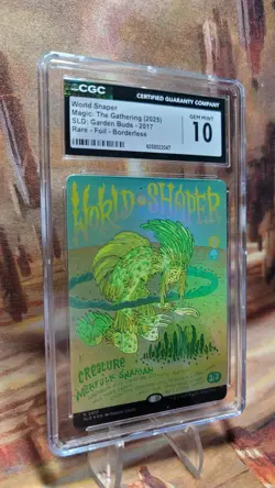 MTG World Shaper #2017 🌈 Foil Borderless Secret Lair Drop Garded Buds CGC 10 - Image 3