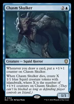 mtg magic chasm skulker ENGLISH indolent des gouffres commander bloomburrow - Image 1