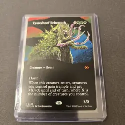 MTG Craterhoof Behemoth 346 Borderless Regular Mythic Tarkir: Dragonstorm TDM - Image 2